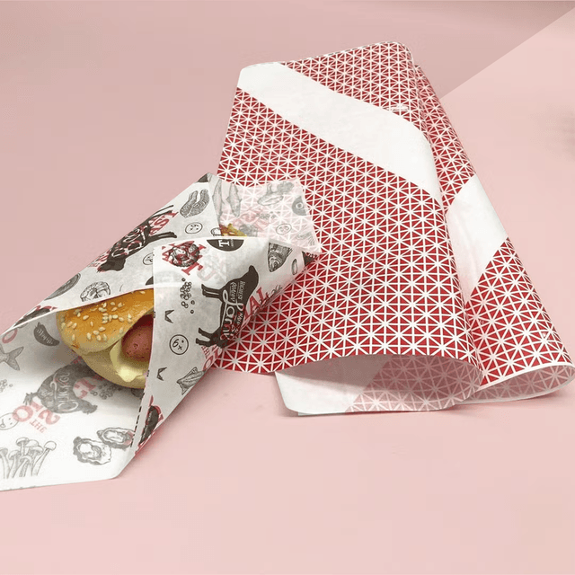 Custom burger paper printed UK restaurant takeaway