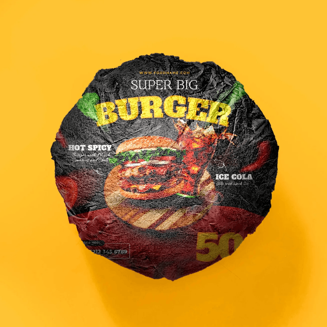 Custom Burger Paper — premium branded food paper
