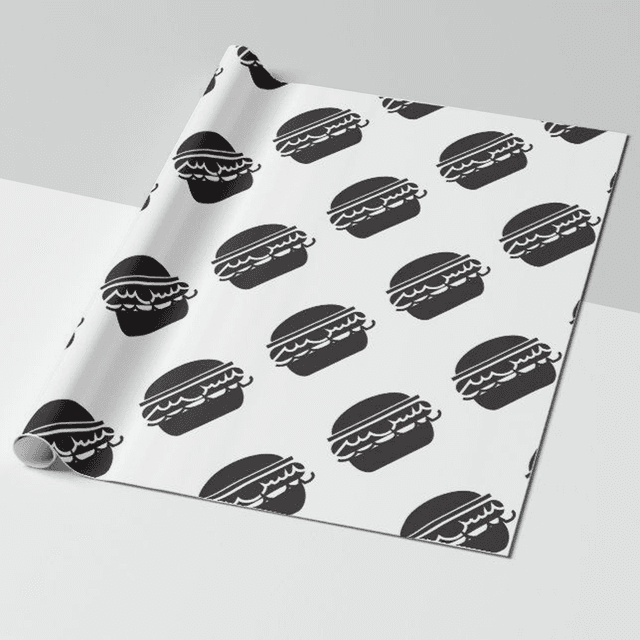 Custom burger wrapping paper
