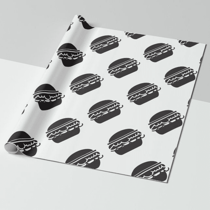 Custom burger wrapping paper UK