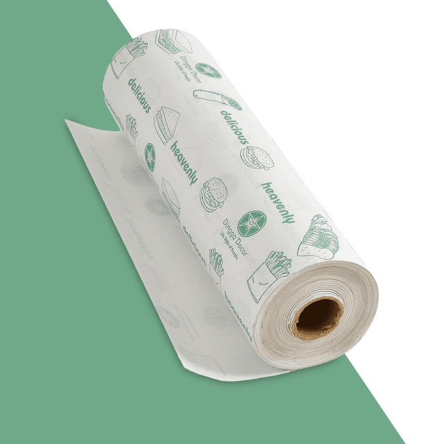 White wax paper UK custom printed food wrapping