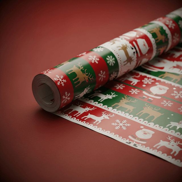 Christmas wax paper festive food wrapping paper UK