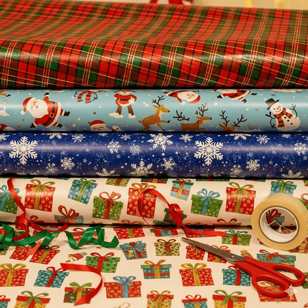 Christmas Wax Paper — premium branded food paper