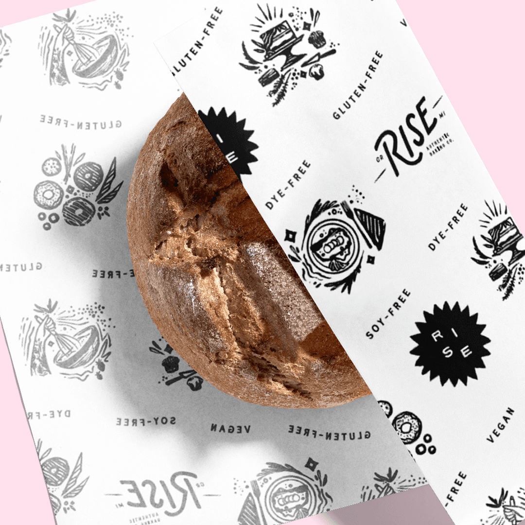 Branded Greaseproof Paper — premium branded food paper