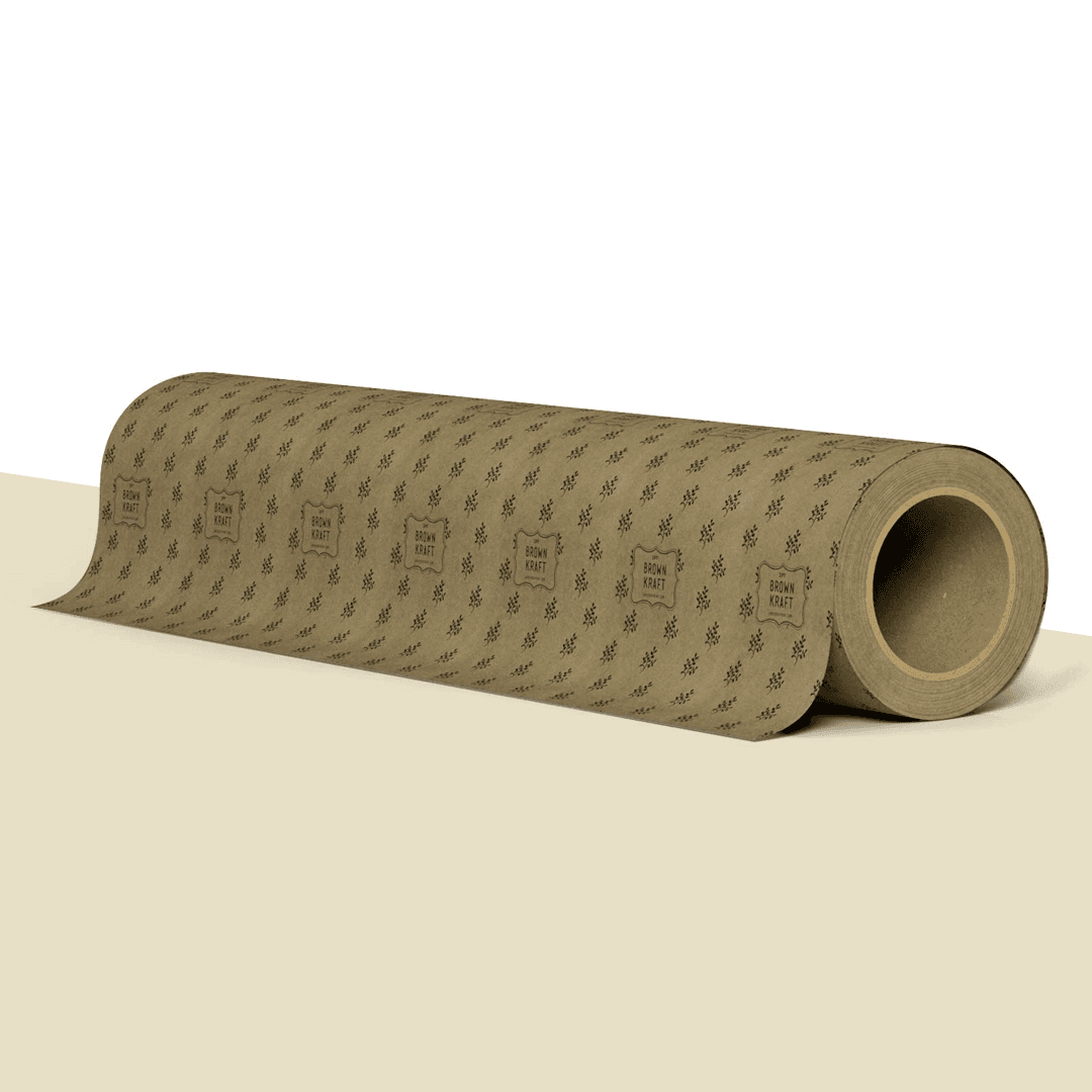 Custom kraft wax paper brown printed UK