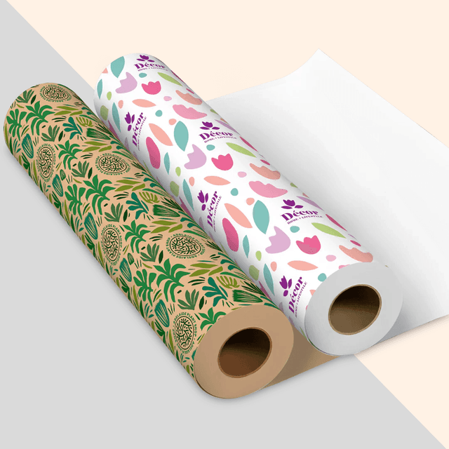 Custom printed wrapping paper