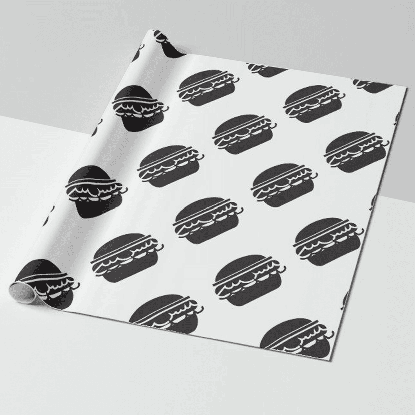 Custom burger wrapping paper UK